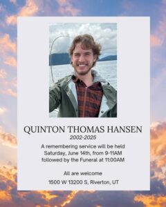 Read more about the article Quinton Hansen Riverton UT Obituary, Death- 22-Year-Old Pilot Has Died